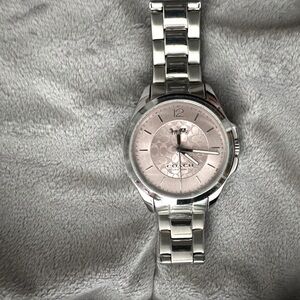 Coach Silver and Pink Women's Watch